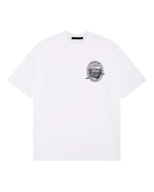 MR25 'LESS LIMITATIONS' TEE - WHITE/BLACK