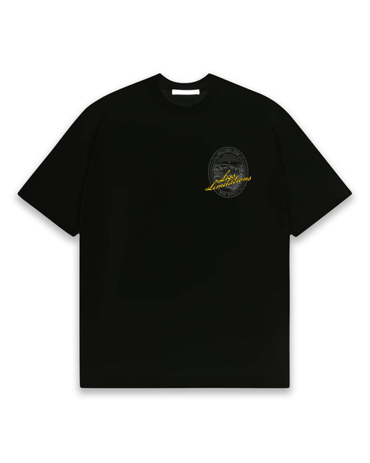 MR25 'LESS LIMITATIONS' TEE - BLACK/YELLOW