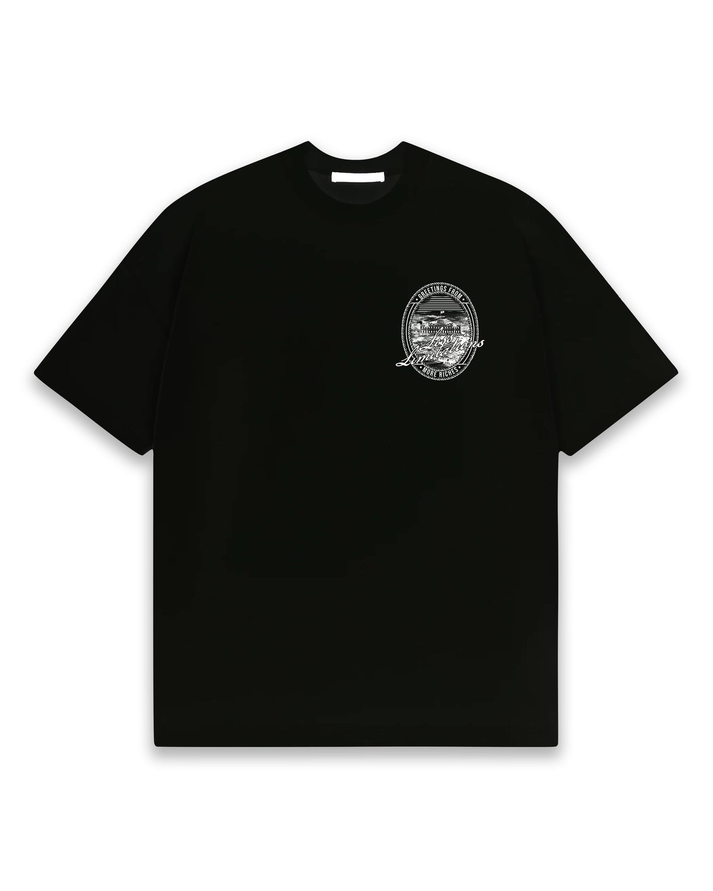 MR25 'LESS LIMITATIONS' TEE - BLACK/WHITE
