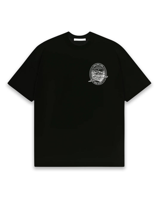 MR25 'LESS LIMITATIONS' TEE - BLACK/WHITE