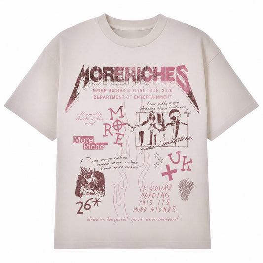 MR26 “Riches Within” Cream/Pink T-Shirt