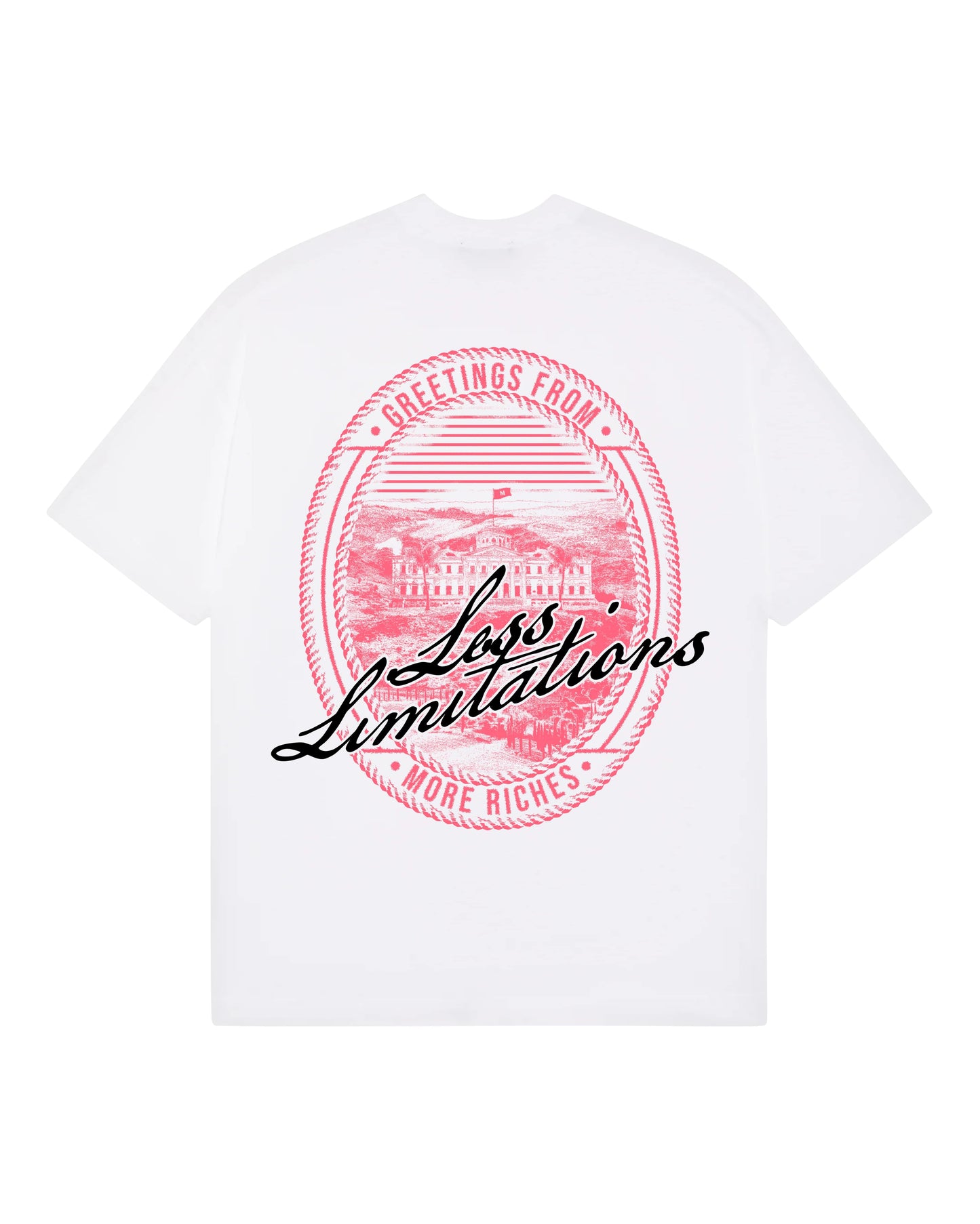 MR25 'LESS LIMITATIONS' TEE - WHITE/PINK