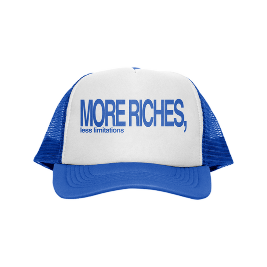 [MORE RICHES] Trucker Hat - Blue