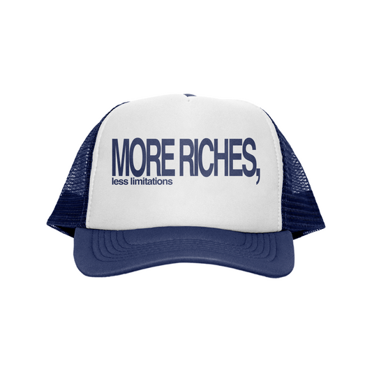[MORE RICHES] Trucker Hat - Navy