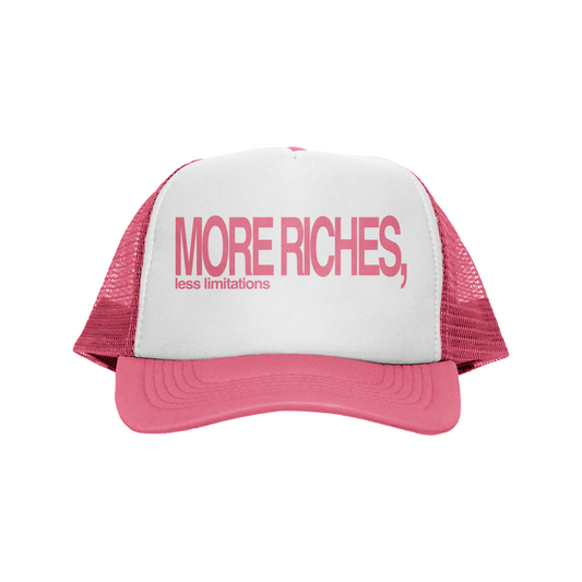 [MORE RICHES] Trucker Hat - Pink
