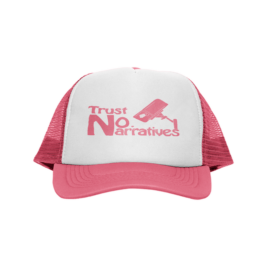 [TRUST NO NARRATIVES] Trucker Hat - Pink